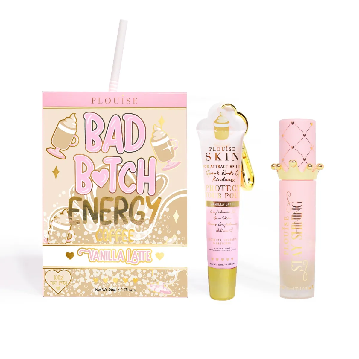 P. Louise P.Louise Bad Bitch Energy Lip Duo- Lip Oil|Lip Conditioner