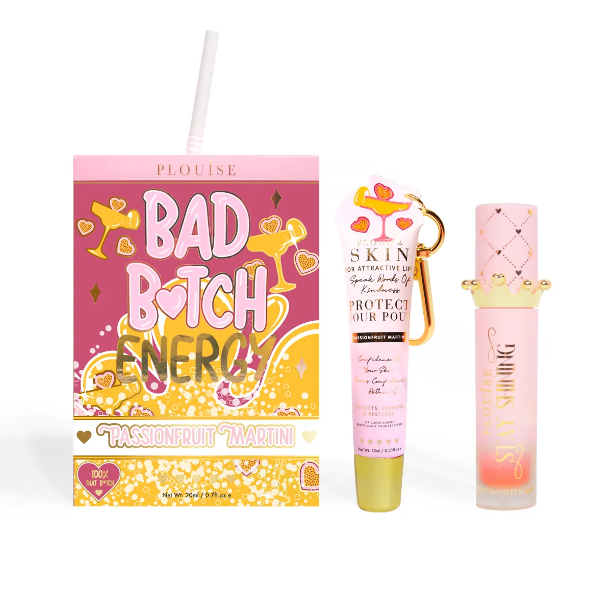 P. Louise P.Louise Bad Bitch Energy Lip Duo- Lip Oil|Lip Conditioner