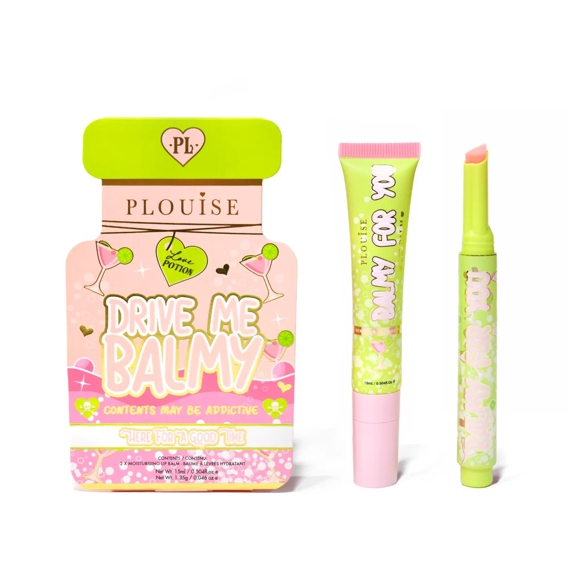 P. Louise P.Louise Drive Me Balmy Lip Balm Duo- Drive Me Balmy
